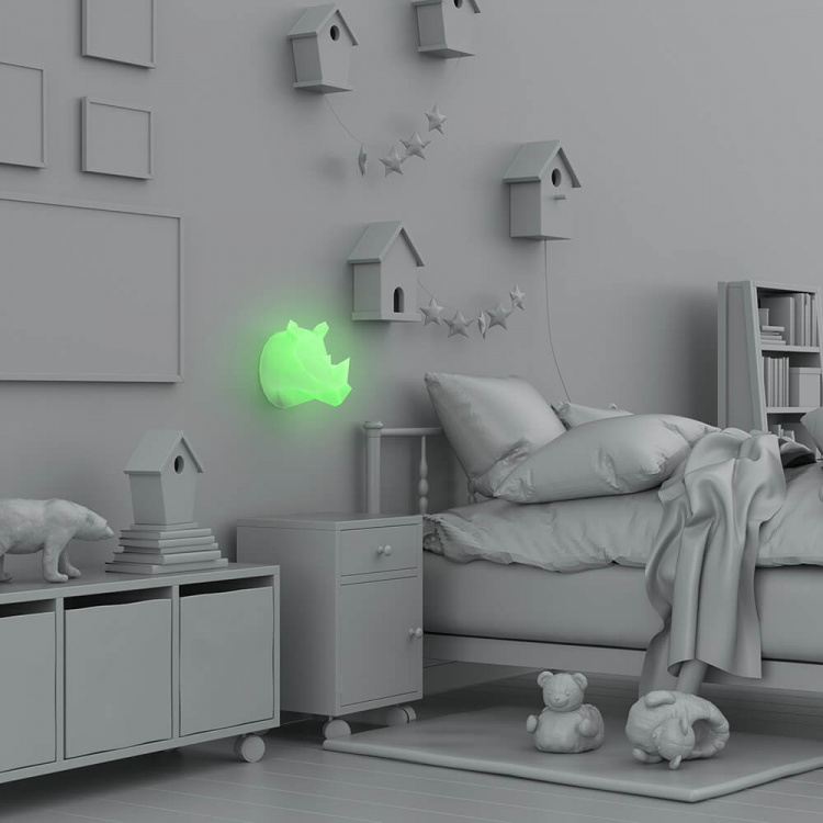 Mobility On Board Vägg Nattlampa Wild Light Noshörning Multicolor Mobility On Board Vägg Nattlampa Wild Light Noshörning Multicolor