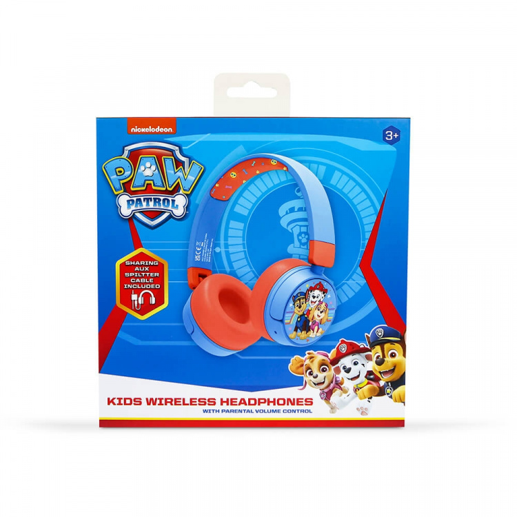 Paw Patrol Hörlur On-Ear Junior Trådlös 85dB/95dB Paw Patrol Hörlur On-Ear Junior Trådlös 85dB/95dB