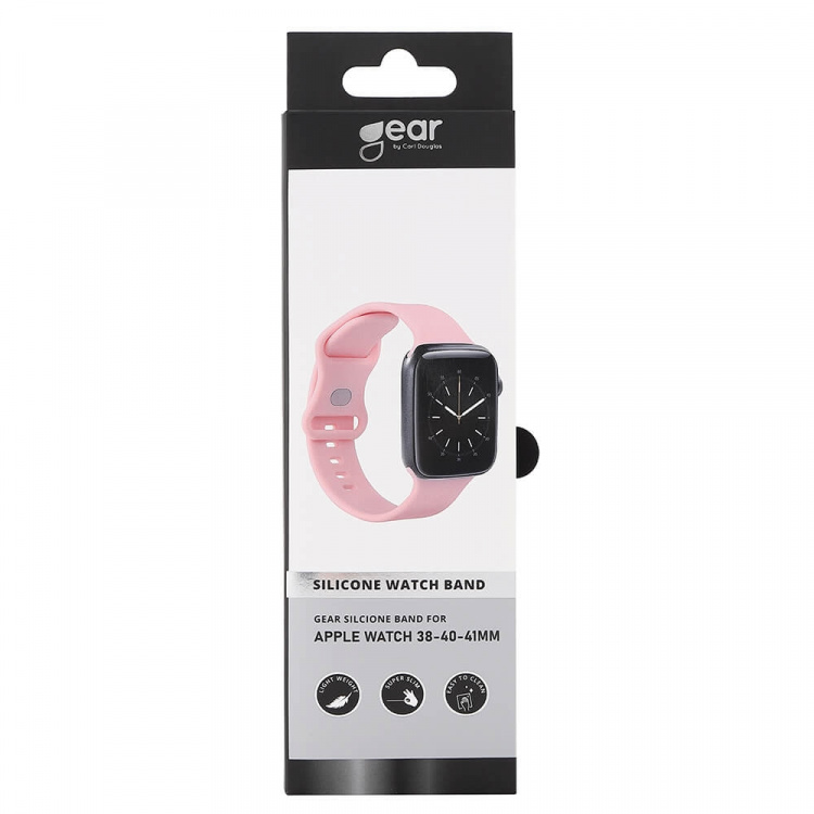 Gear Klockarmband Silikon Apple Watch 38/40/41mm Rosa