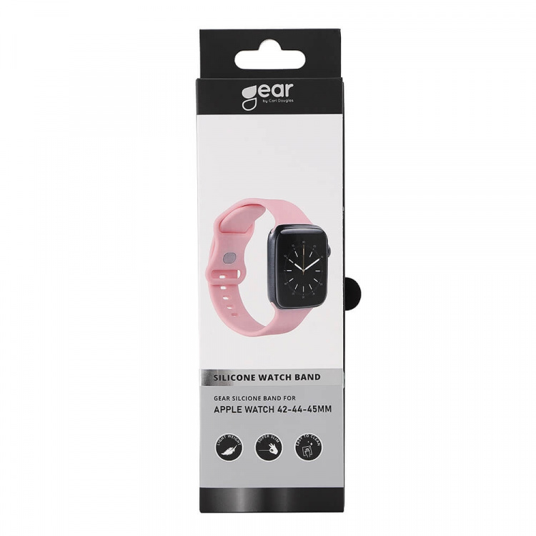 Gear Klockarmband Silikon ROSA Apple Watch 42/44/45mm Gear Klockarmband Silikon ROSA Apple Watch 42/44/45mm