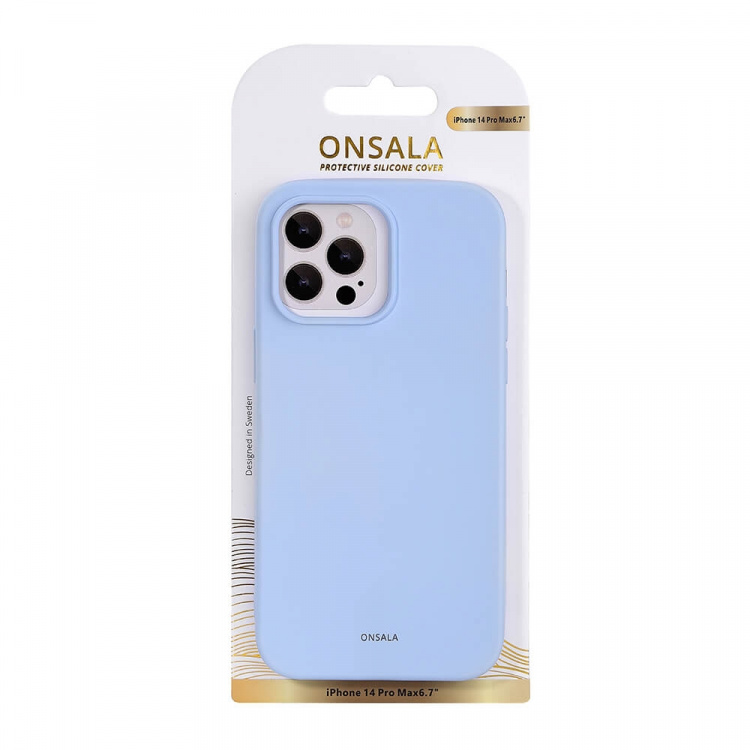 Onsala Mobilskal Silikon Light Blue - iPhone 14 Pro Max Onsala Mobilskal Silikon Light Blue - iPhone 14 Pro Max