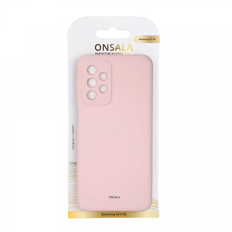 Onsala Mobilfodral Silikon Chalk Pink - Samsung Galaxy A23 5G
