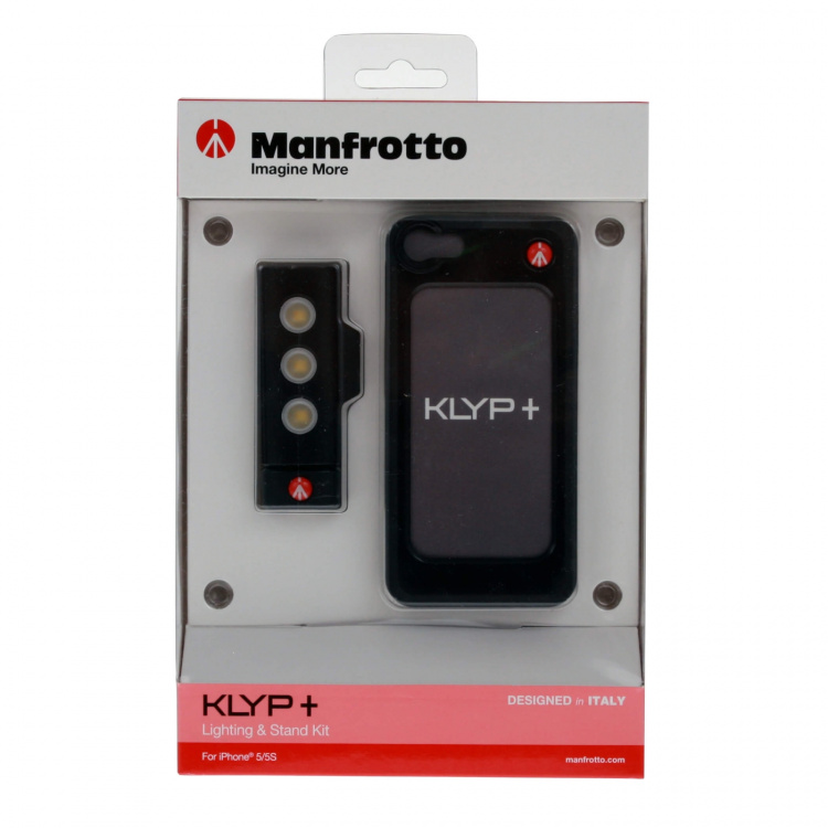 Manfrotto Skal+LED-Belysning MKLKLYP5S Svart iPhone5 Manfrotto Skal+LED-Belysning MKLKLYP5S Svart iPhone5