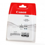 Canon Bläck 2932B012 PGI-520 Svart Twin-pack *Blister*