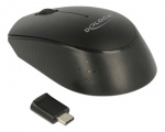 DeLOCK Optical 3-button mini mouse USB Type-C 2.4 GHz wireless