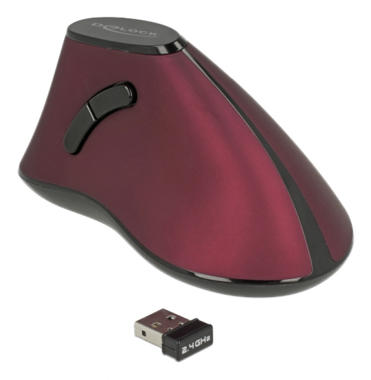 Ergonomisk vertikal optisk Mus, 5-knappar, 2.4 GHz Trådlös Ergonomisk vertikal optisk Mus, 5-knappar, 2.4 GHz Trådlös