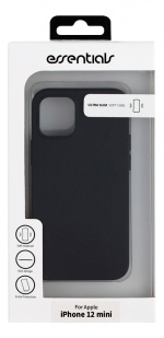 Essentials iPhone 12 mini TPU Skal, Svart