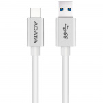 ADATA USB-C till USB-A kabel, 1m, USB 3.1, 5Gbps, vit