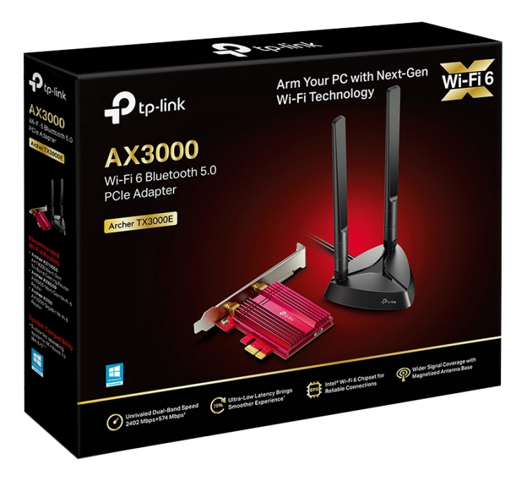 tplink Archer TX3000E, Wi-Fi 6 Bluetooth 5.0 PCIe Adapter