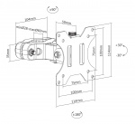 DELTACO OFFICE Monitorarm för stolpmontering ARM-0304, 17-32