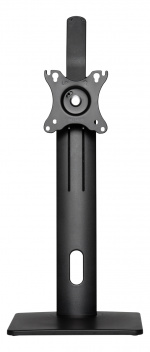 DELTACO OFFICE Höjdjusterbart skrivbordsstativ med roterbar bas, tilta, sväng, rotera, 17-32