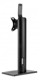 DELTACO OFFICE Höjdjusterbart skrivbordsstativ med roterbar bas, tilta, sväng, rotera, 17-32