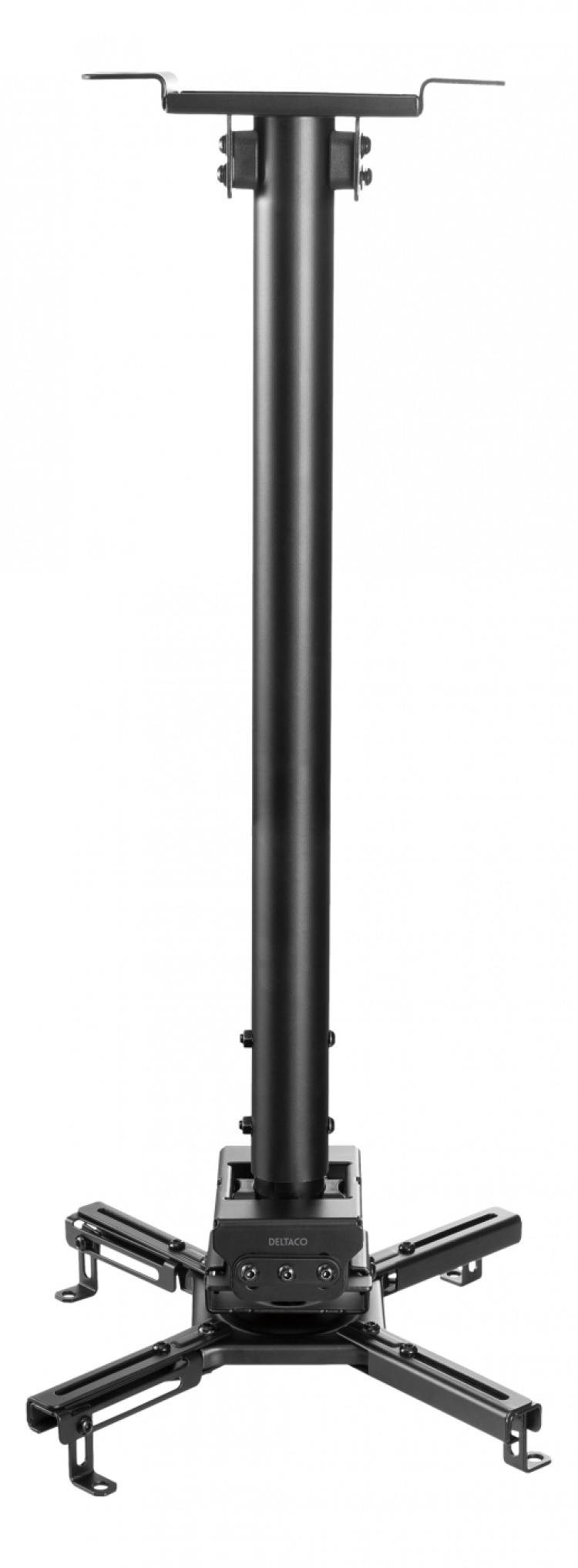 DELTACO OFFICE Projektorfäste för platta/lutande tak, tilta sväng rotera, 35 kg, svart