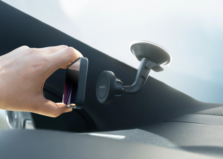 DELTACO Magnetisk bilhållare med sugpropp för smartphones, Svart DELTACO Magnetisk bilhållare med sugpropp för smartphones, Svart