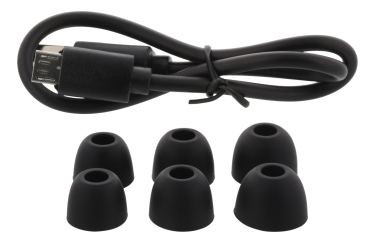 Essentials True Wireless Stereo in-ear, IPX6, dual earbuds, Svart Essentials True Wireless Stereo in-ear, IPX6, dual earbuds, Svart