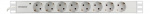 Deltaco Power strip, 8xCEE 7/3, 1xCEE 7/7, 2m, cable, white