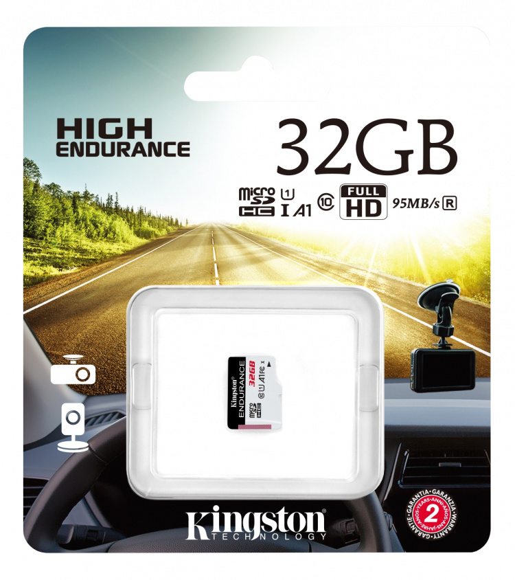 kingston 32GB microSDHC Endurance 95R/30W C10 A1 UHS-I Card Only