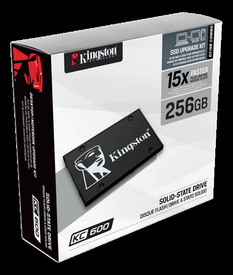 kingston KC600 SATA SSD Bundle, 256GB, 2.5