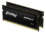 Kingston 16GB 1866MHz DDR3L RAM-minnen CL11 SODIMM (Set med 2st) 1.35V FURY Impact