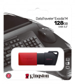 Kingston DataTraveler Exodia M USB-minne, 128GB, USB3.2 Gen 1, Svart/röd Kingston DataTraveler Exodia M USB-minne, 128GB, USB3.2 Gen 1, Svart/röd
