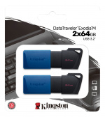 kingston DataTraveler Exodia M USB-minne, 64GB, 2-pack
