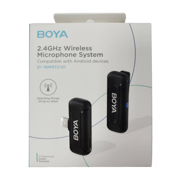 BOYA Trådlöst Mikrofonsystem x1 BY-WM3 För USB-C BOYA Trådlöst Mikrofonsystem x1 BY-WM3 För USB-C