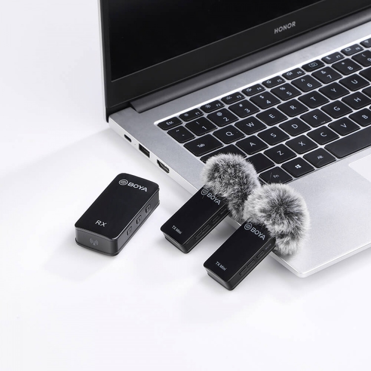 BOYA Trådlös mikrofon x2 BY-XM6-S2 Mini 3,5mm BOYA Trådlös mikrofon x2 BY-XM6-S2 Mini 3,5mm