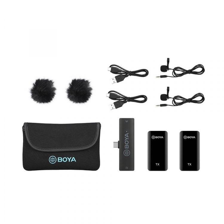 BOYA Trådlös mikrofon x2 BY-XM6-S6 USB-C BOYA Trådlös mikrofon x2 BY-XM6-S6 USB-C