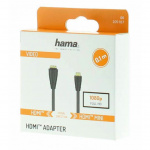 Hama Adapter HDMI Typ C-A Hane-Hona Guldpläterad Svart Hama Adapter HDMI Typ C-A Hane-Hona Guldpläterad Svart