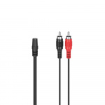 Hama Adapter Audio 2x RCA till 3,5 Stereo