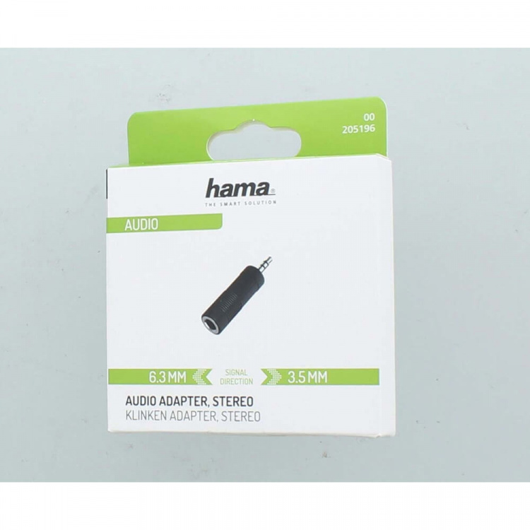 Hama Adapter Audio 6,3 till 3,5 Hona till Hane Stereo