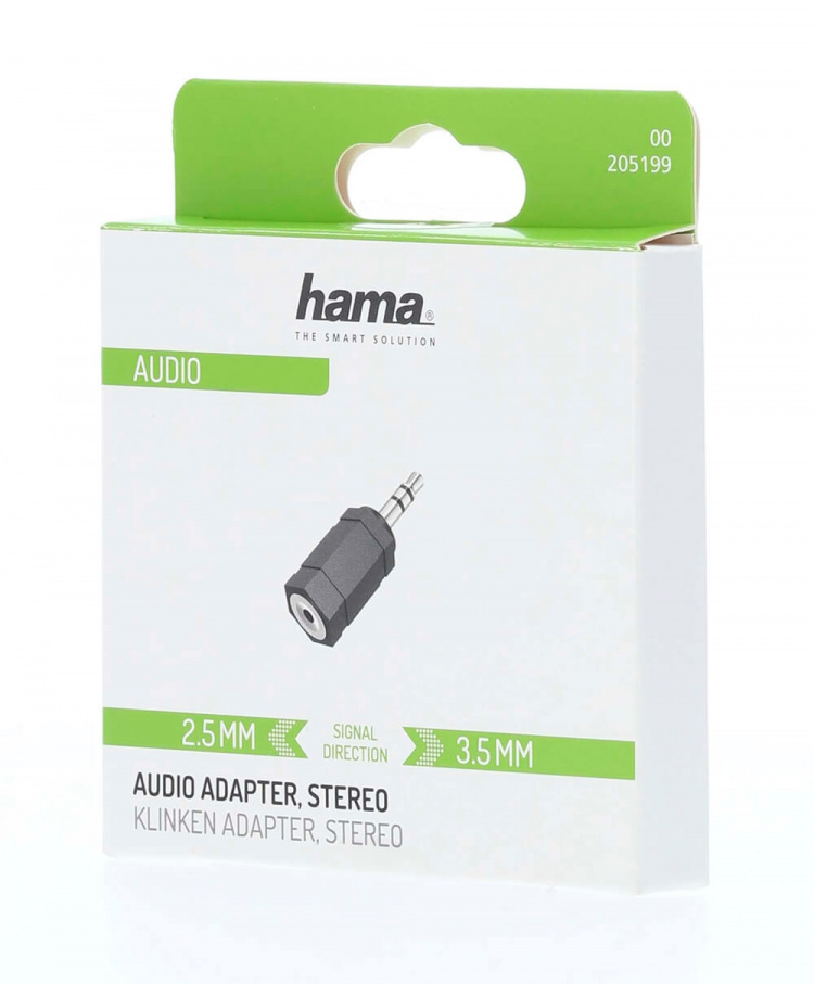 Hama Adapter Audio 2.5 Hona till 3.5 Hane Stereo