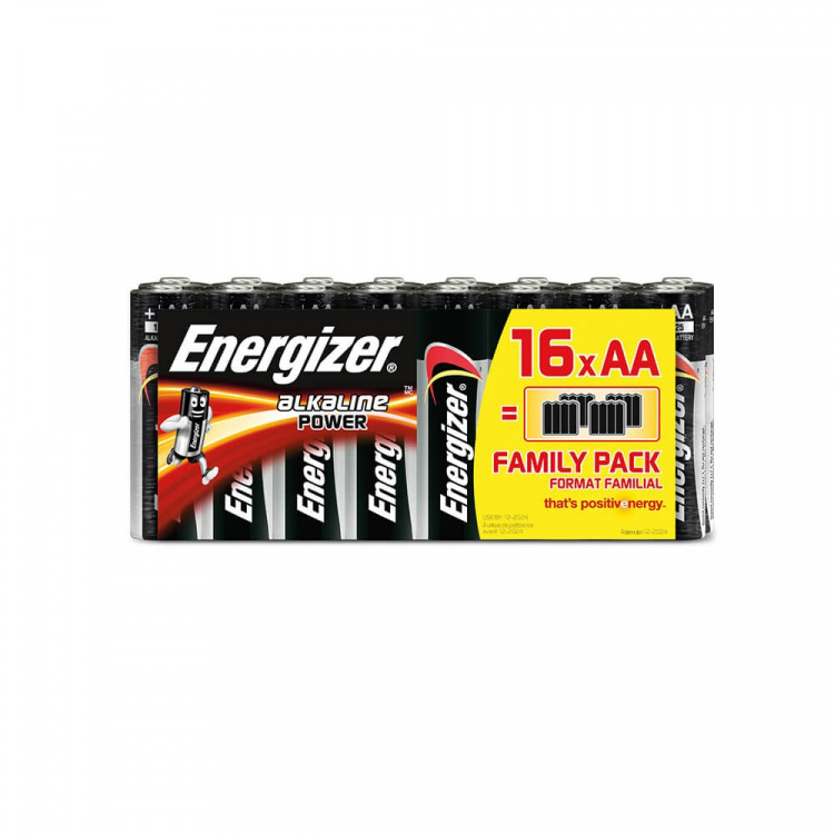 Energizer AA/LR6 Alkaline Power Batteri 16-pack
