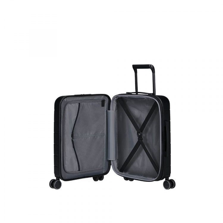 American Tourister Nova Stream Spinner 55/20 Expand Smart Kabinväska, Svart