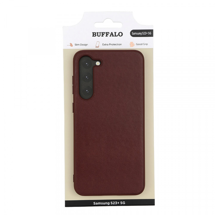 Buffalo Mobilskal PU Brun - Samsung S23+ 5G Buffalo Mobilskal PU Brun - Samsung S23+ 5G