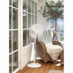 NORTH Golvfläkt 40cm Plast Vit