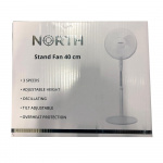 NORTH Golvfläkt 40cm Plast Vit