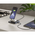 Zens Trådlös Laddare 3in1 Alu 10W Qi Fast Charge Svart