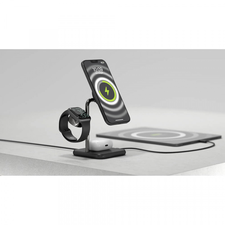 Zens Trådlös Laddare 4in1 Magnetic + Watch Svart