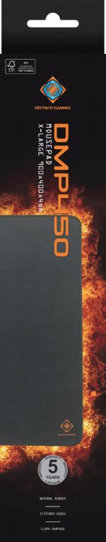 DELTACO GAMING DMP450 XL Mousepad, 900x400, sydda kanter, svart