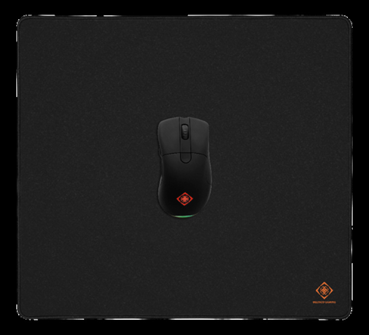 DELTACO GAMING DMP460 L Mousepad, 450x400, sydda kanter, svart