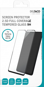 DELTACO skärmskydd för Samsung Galaxy A42, 2,5D härdat glas, 9H hårdhet