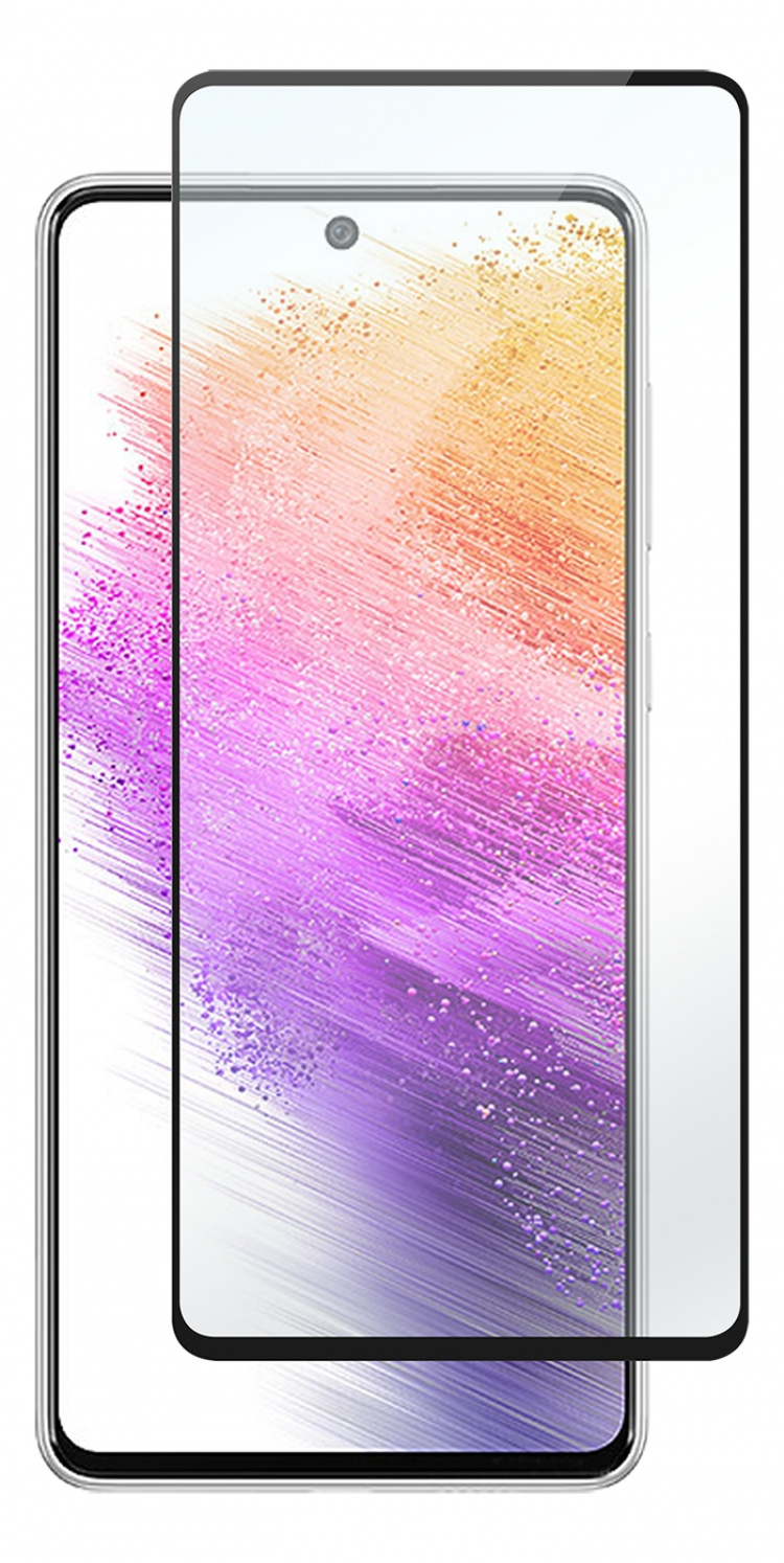 DELTACO skärmskydd för Samsung Galaxy A73, 2,5D härdat glas, 9H hårdhet