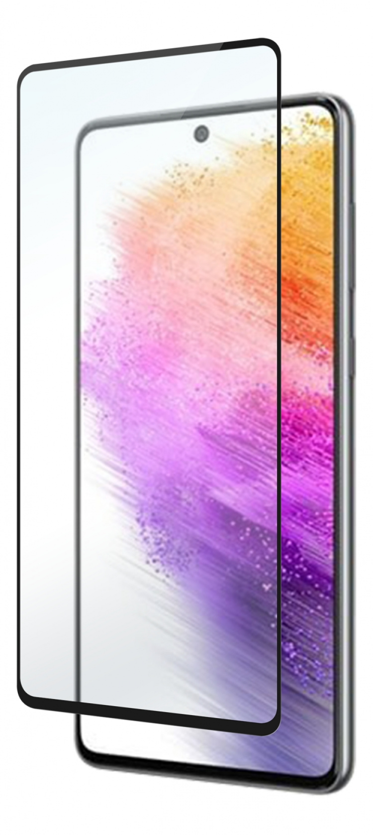 DELTACO skärmskydd för Samsung Galaxy A73, 2,5D härdat glas, 9H hårdhet