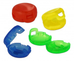 DeLOCK Cable marker clips, 4-pack, blue/yellow/red/green, 3.5mm
