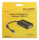 DeLOCK Adapter mini Displayport 1.1 ma to Displayport/HDMI/DVI