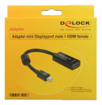 DeLOCK Adapter mini Displayport 1.1 male > HDMI female Passive