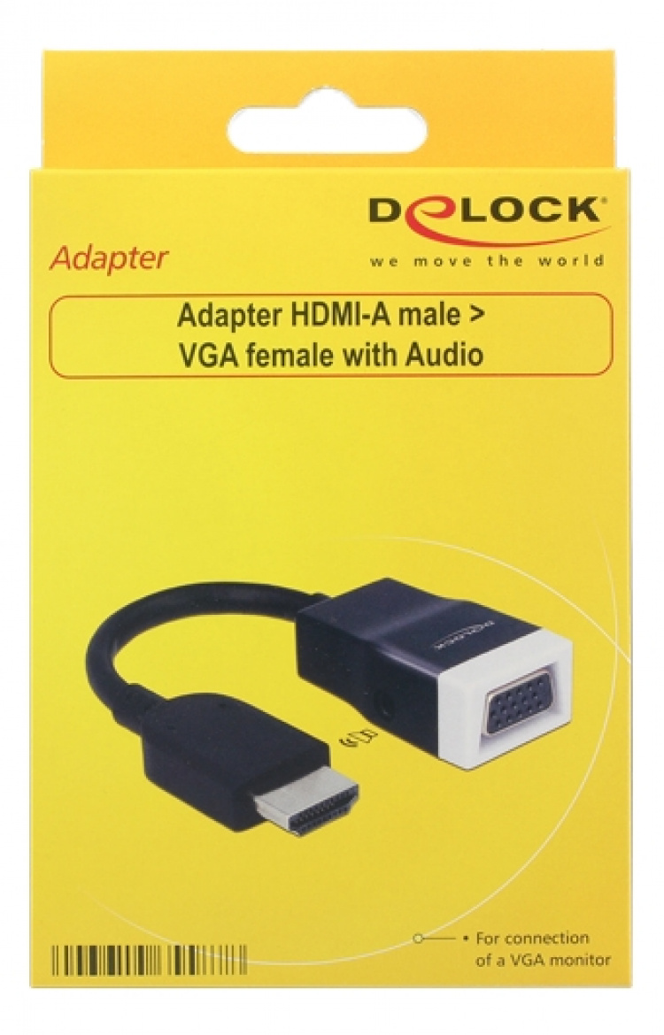 DeLOCK Adapter HDMI-A male > VGA female with Audio