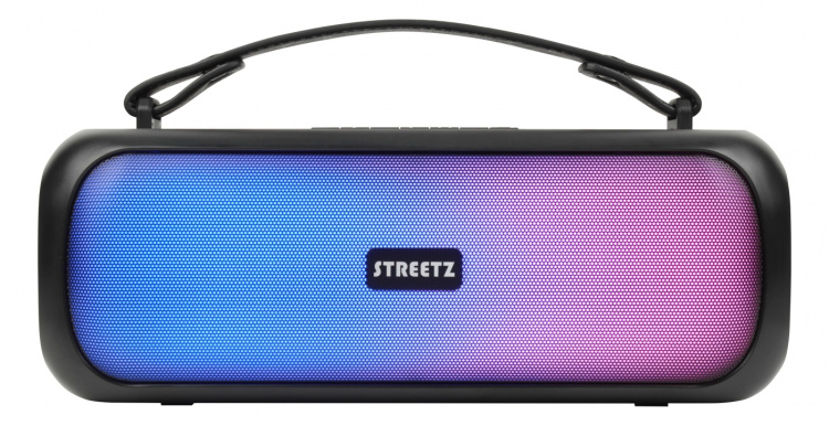 streetz B200 Boombox 2x 7.5 W, IPX5, AUX, USB flash, LED, black