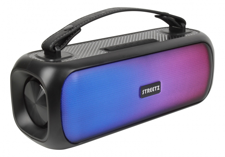 streetz B200 Boombox 2x 7.5 W, IPX5, AUX, USB flash, LED, black